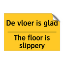 De vloer is glad - The floor is slippery