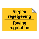 Slepen regelgeving - Towing regulation