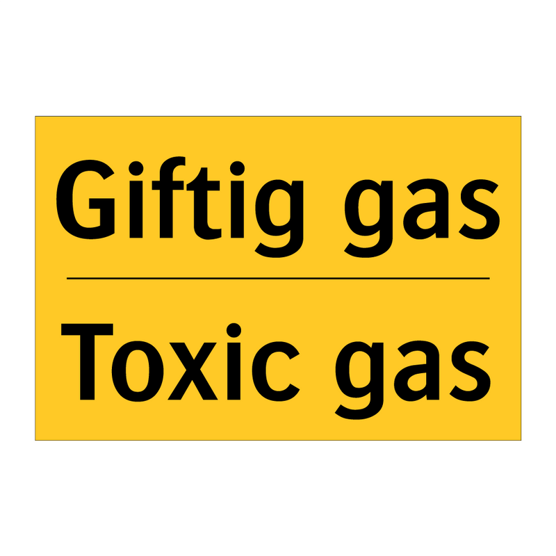 Giftig gas - Toxic gas