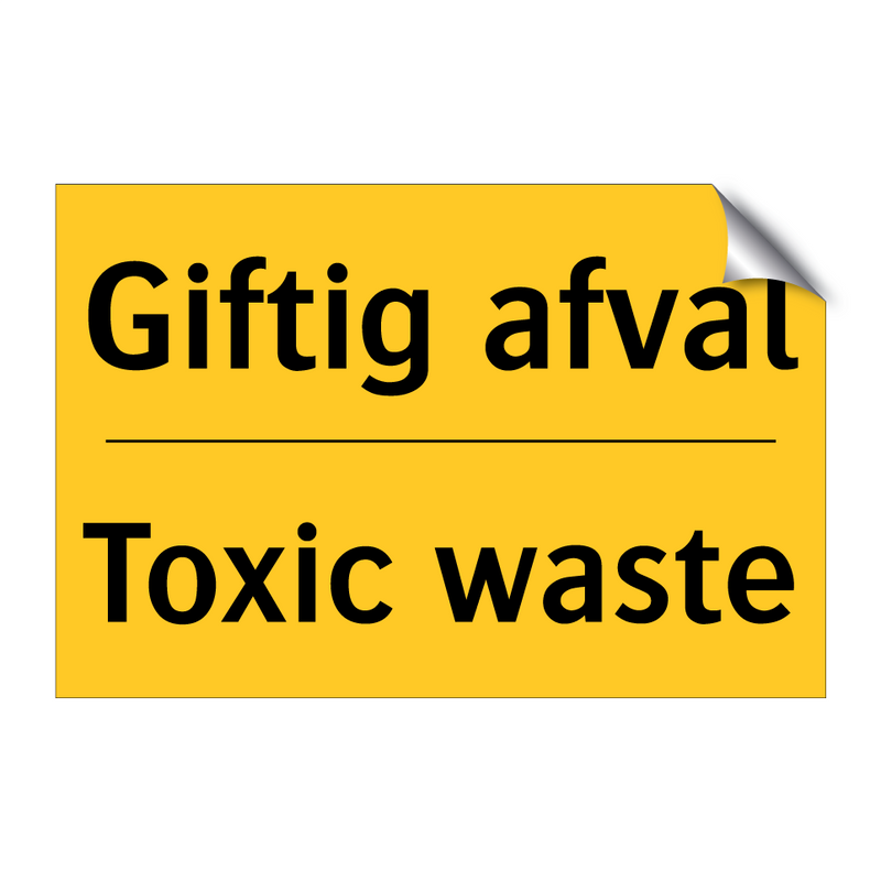 Giftig afval - Toxic waste