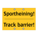 Sportheining! - Track barrier!