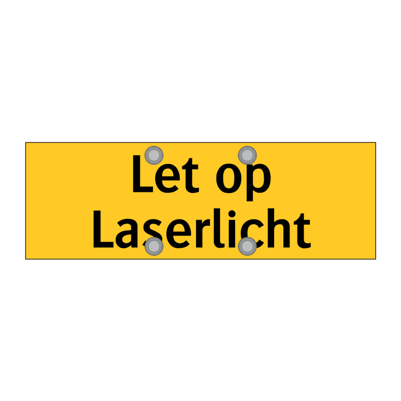 Let op Laserlicht