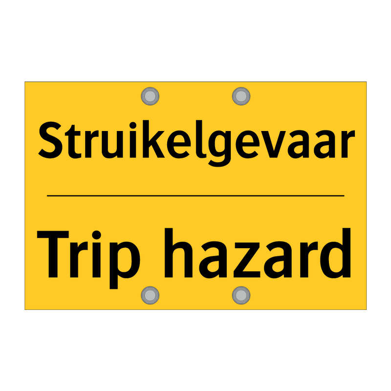 Struikelgevaar - Trip hazard