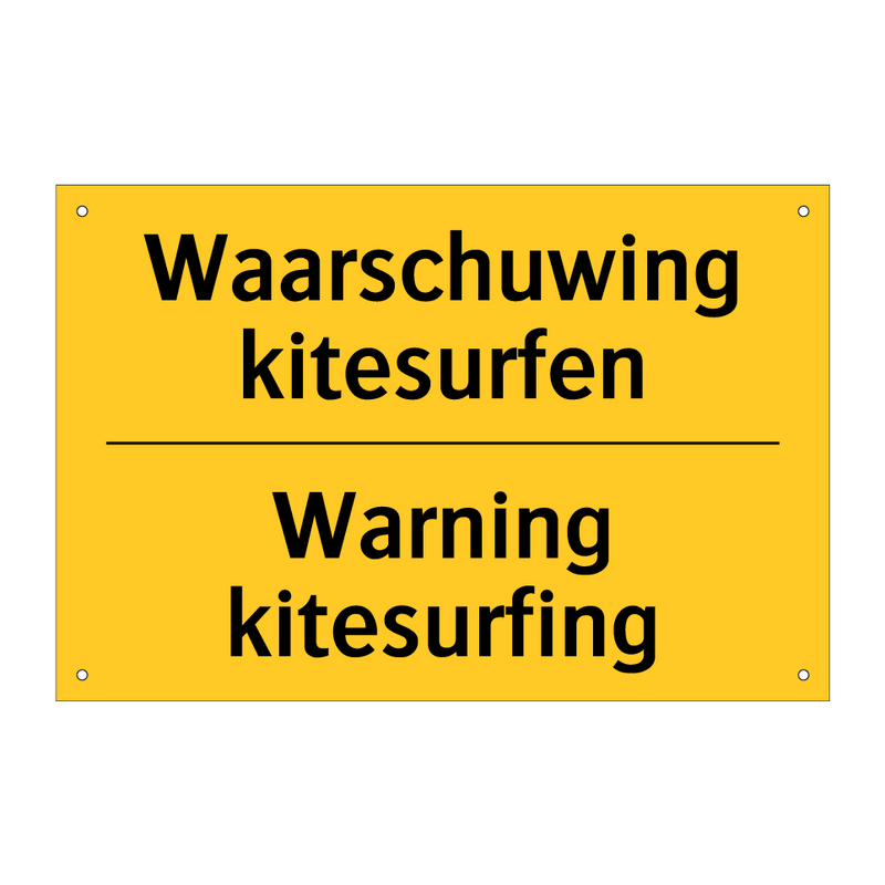 Waarschuwing kitesurfen - Warning kitesurfing