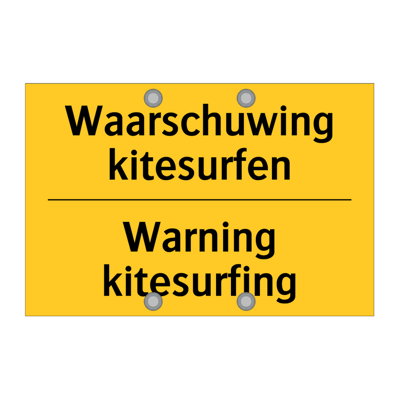 Waarschuwing kitesurfen - Warning kitesurfing