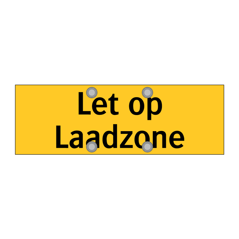 Let op Laadzone