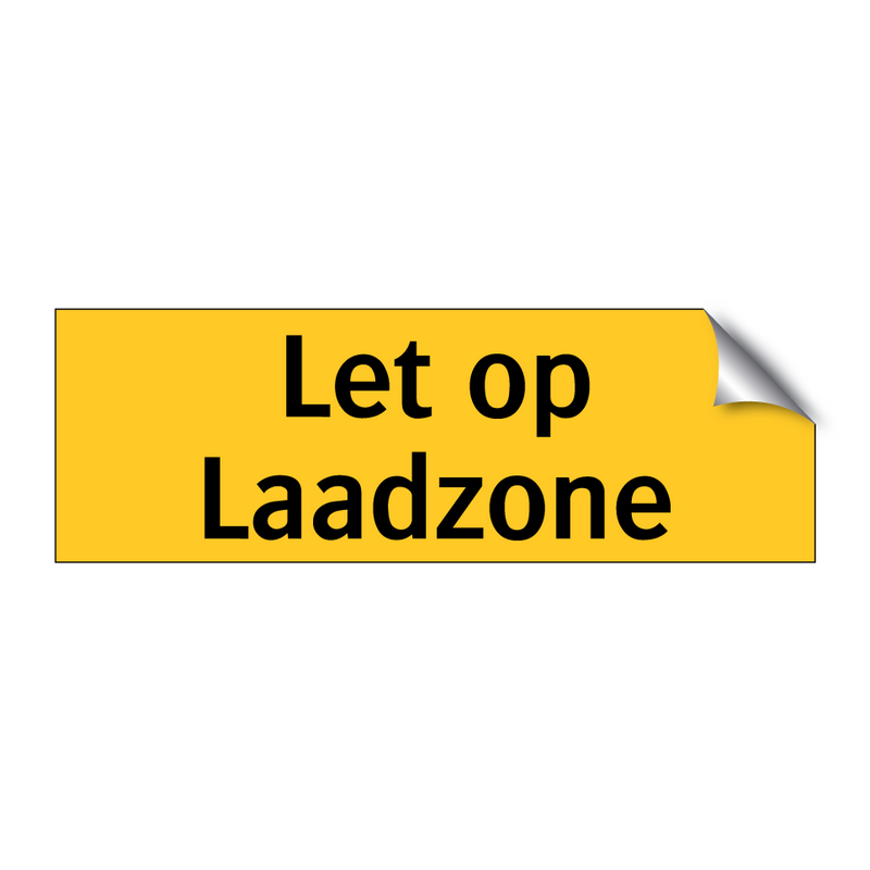 Let op Laadzone