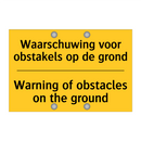 Waarschuwing voor obstakels op de grond - Warning of obstacles on the ground