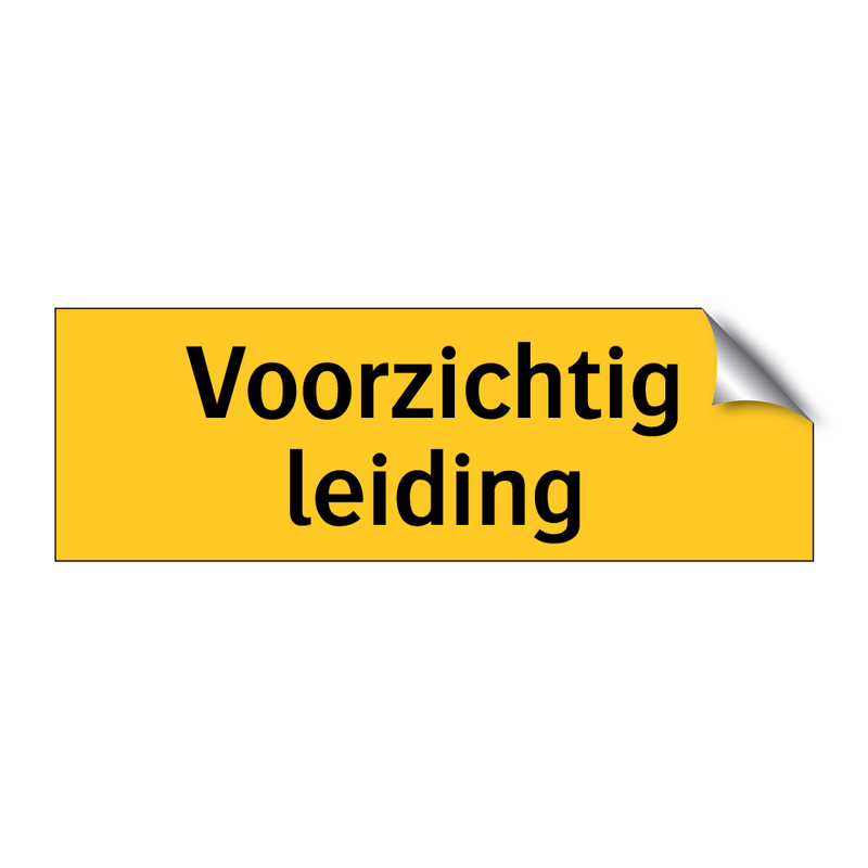 Voorzichtig leiding