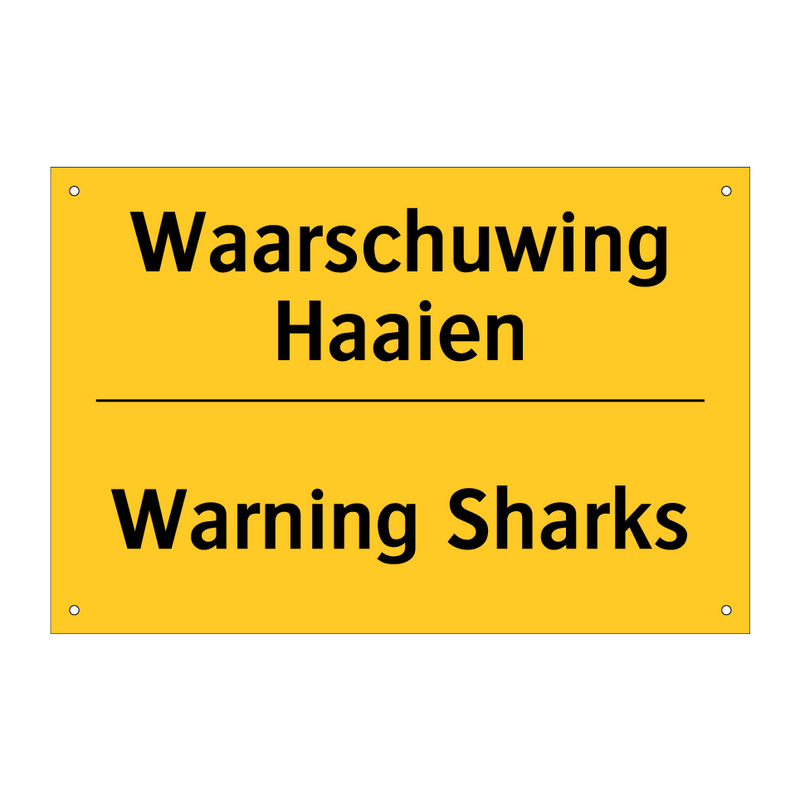 Waarschuwing Haaien - Warning Sharks