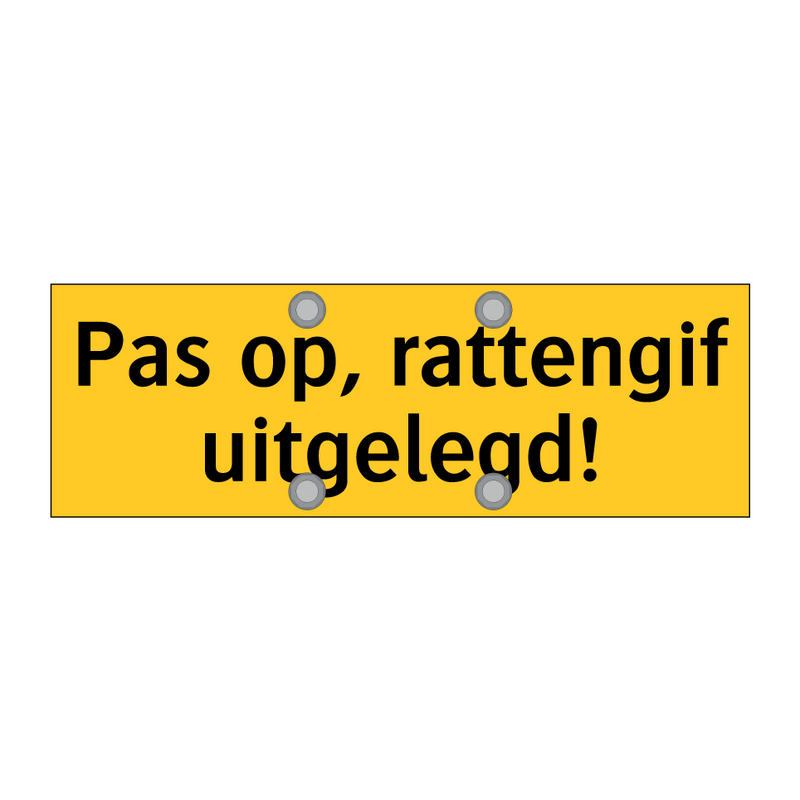 Pas op, rattengif uitgelegd!