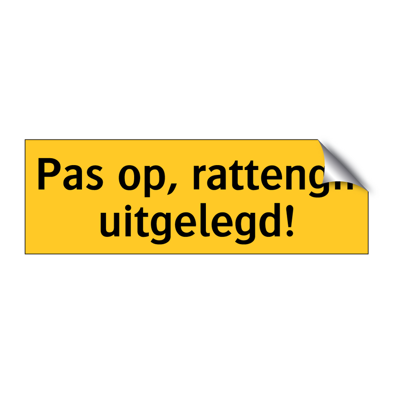 Pas op, rattengif uitgelegd!