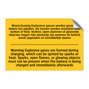 Waarschuwing Explosieve gassen /.../ - Warning Explosive gases are formed /.../