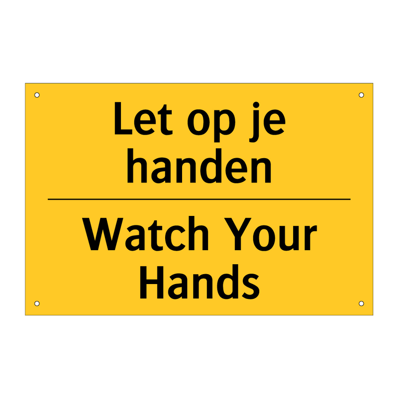 Let op je handen - Watch Your Hands