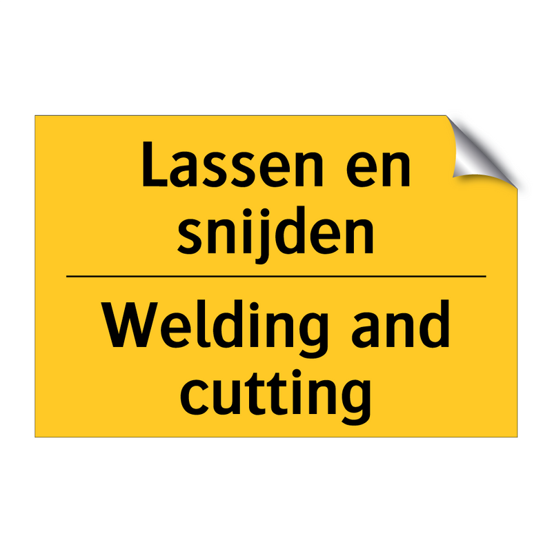 Lassen en snijden - Welding and cutting