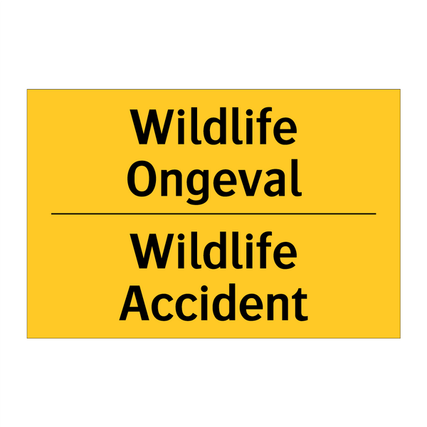 Wildlife Ongeval - Wildlife Accident