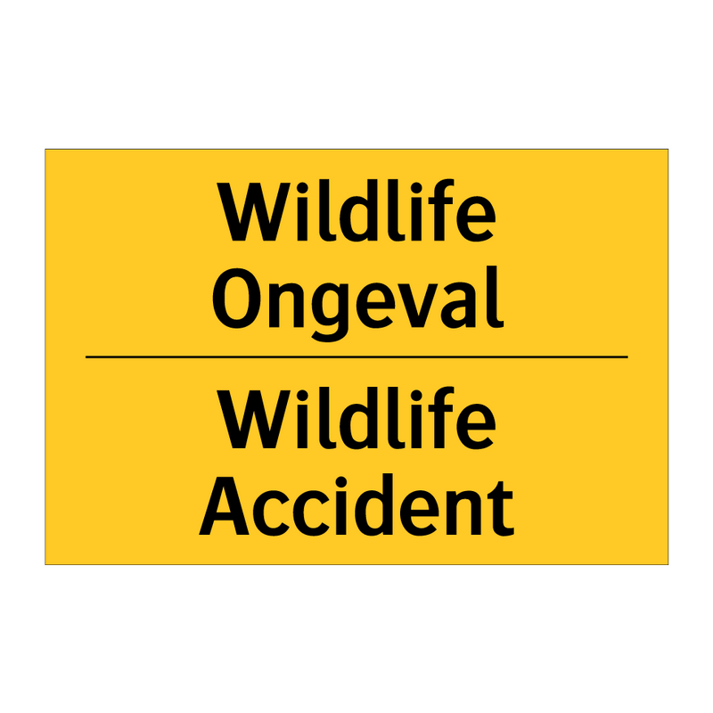 Wildlife Ongeval - Wildlife Accident
