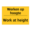Werken op hoogte - Work at height