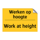 Werken op hoogte - Work at height