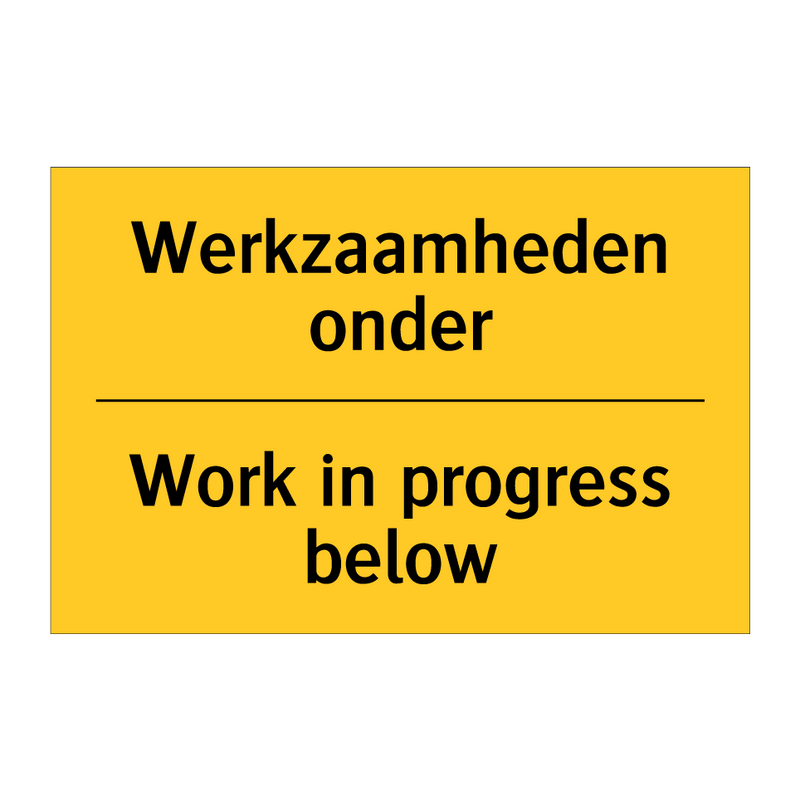 Werkzaamheden onder - Work in progress below