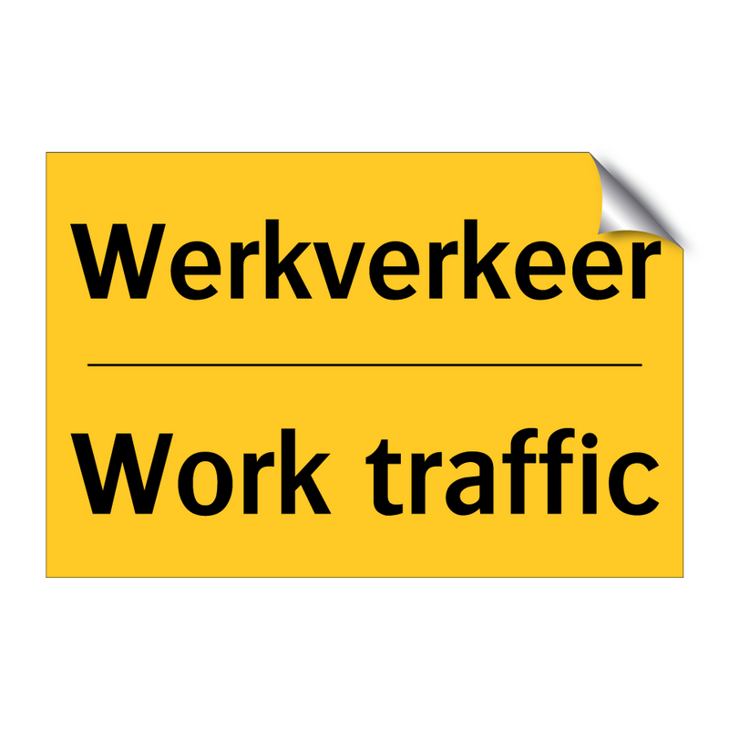 Werkverkeer - Work traffic