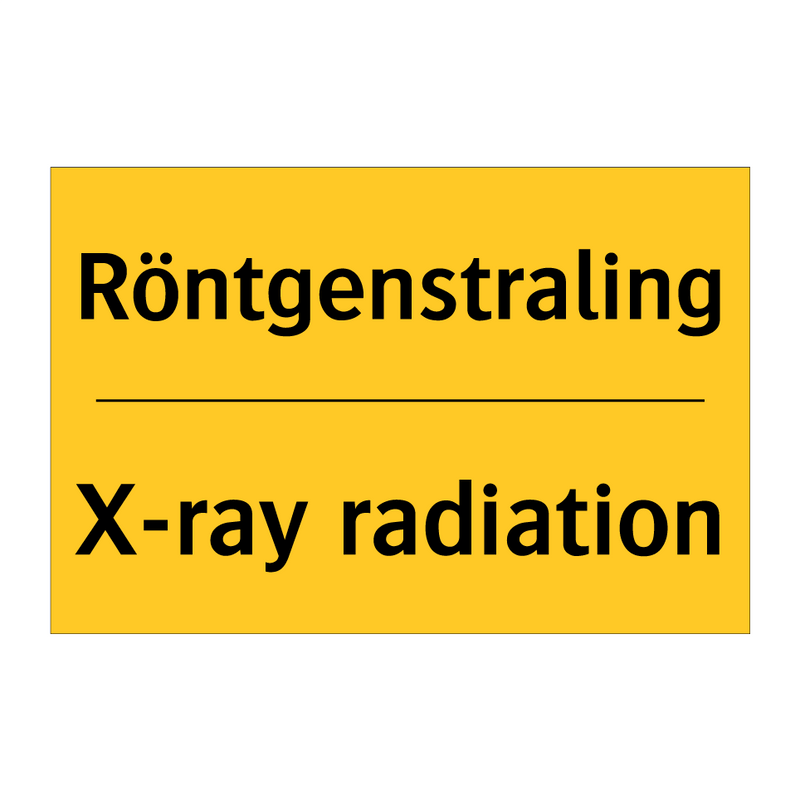 Röntgenstraling - X-ray radiation