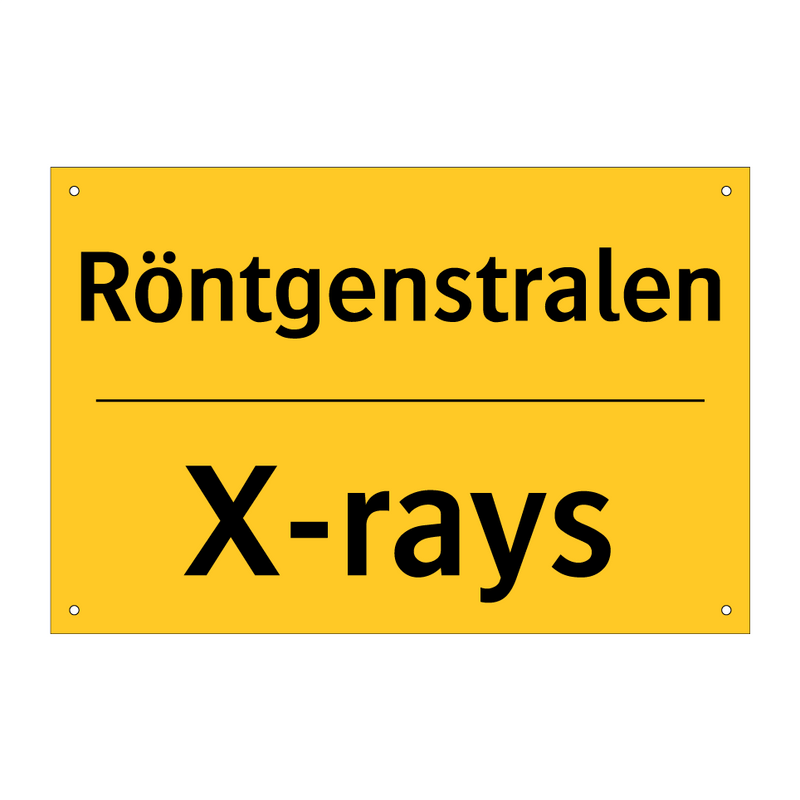 Röntgenstralen - X-rays