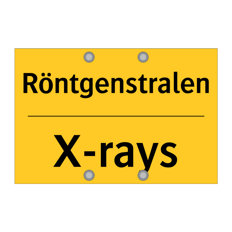 Röntgenstralen - X-rays