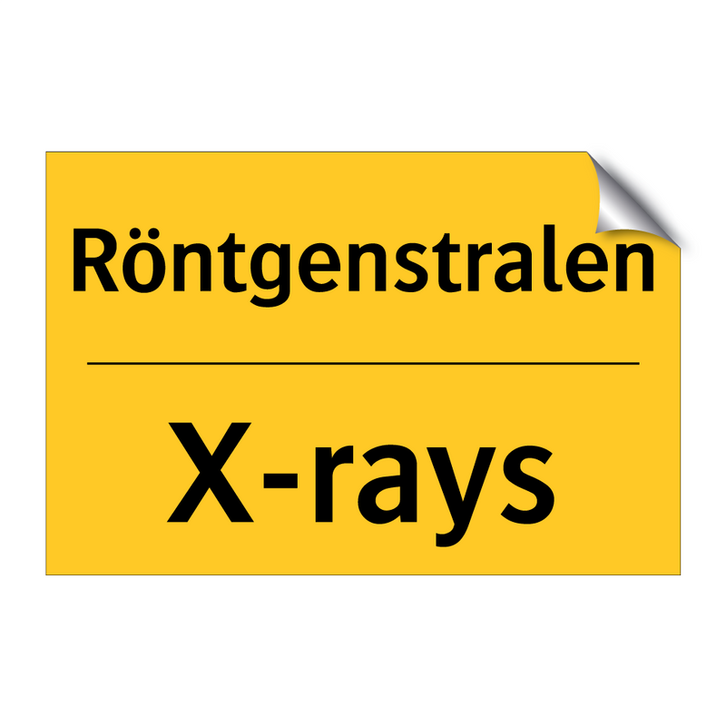Röntgenstralen - X-rays