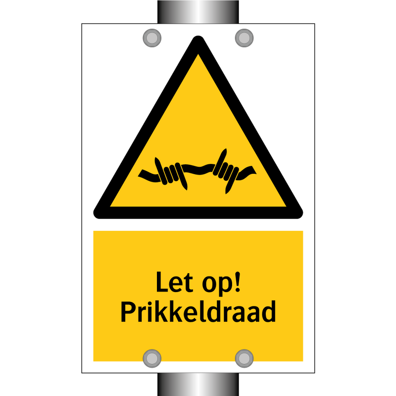 Let op! Prikkeldraad