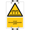 Let op! Overstromingsgevaarlijk gebied