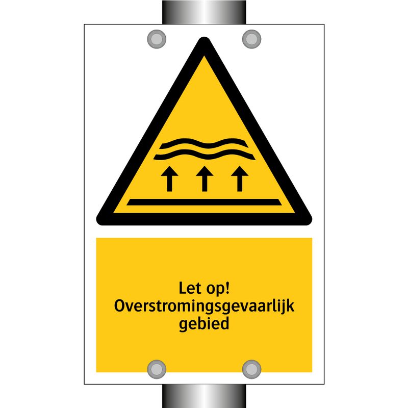Let op! Overstromingsgevaarlijk gebied