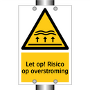 Let op! Risico op overstroming