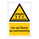 Let op! Risico op overstroming