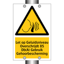 Let op Geluidsniveau Overschrijdt 85 Db(A) Gebruik Gehoorbescherming