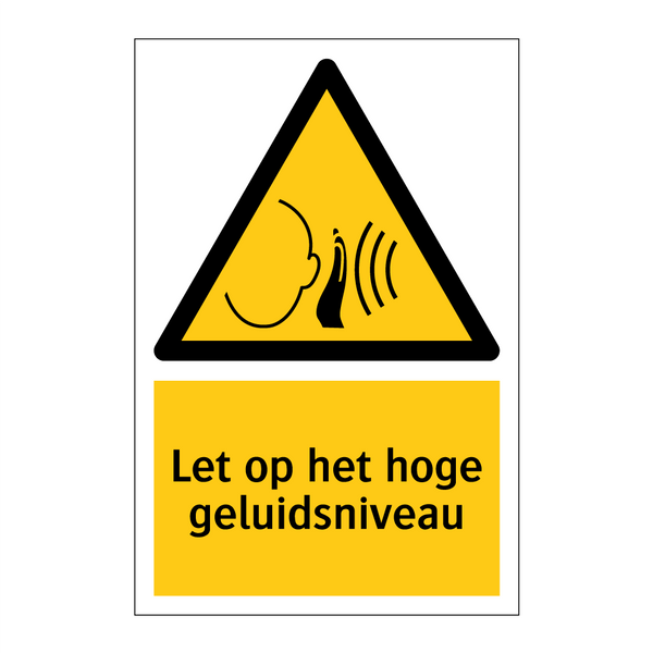 Let op het hoge geluidsniveau