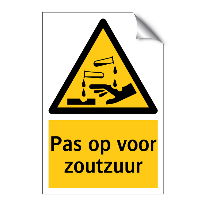 Pas op voor zoutzuur