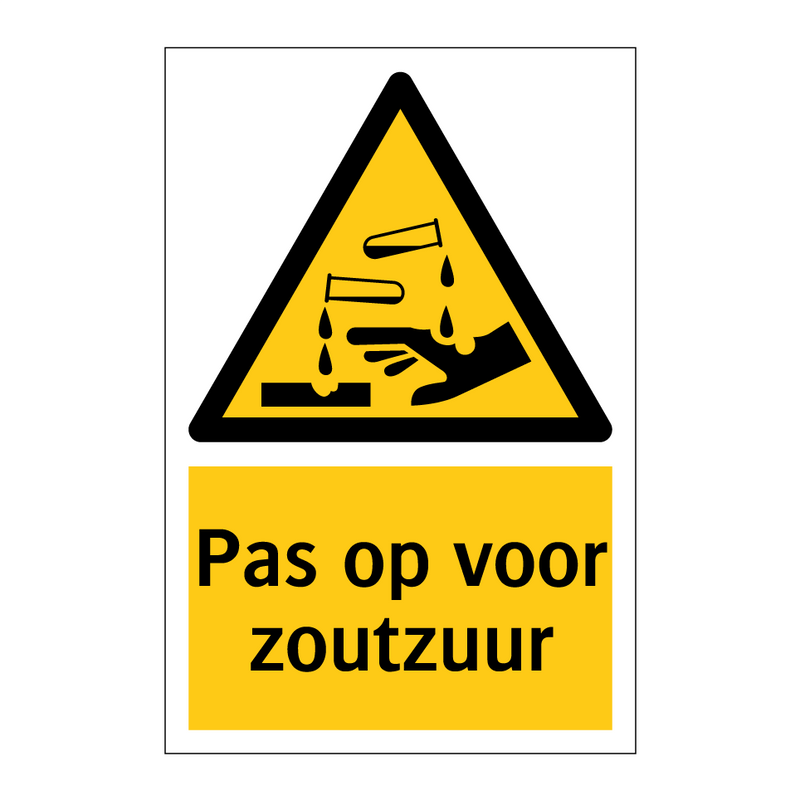 Pas op voor zoutzuur