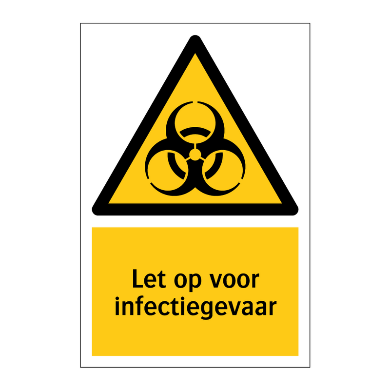 Let op voor infectiegevaar