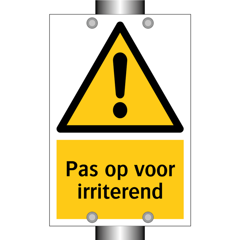 Pas op voor irriterend