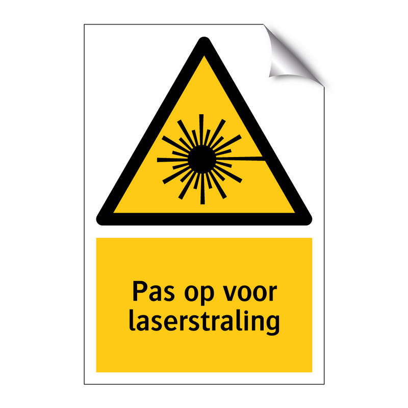 Pas op voor laserstraling