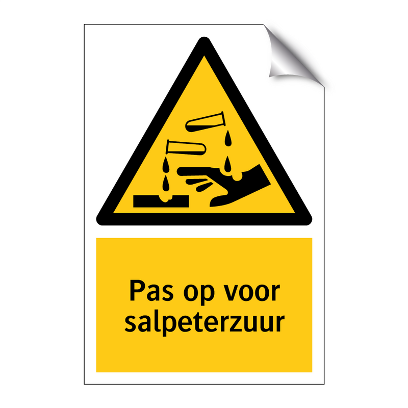 Pas op voor salpeterzuur