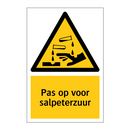 Pas op voor salpeterzuur