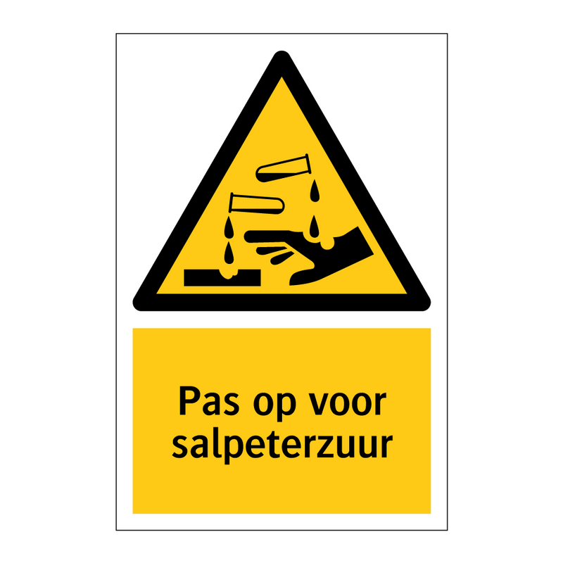 Pas op voor salpeterzuur