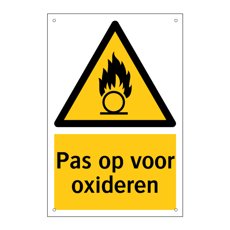Pas op voor oxideren