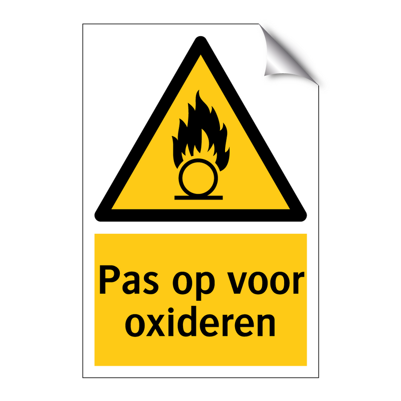 Pas op voor oxideren