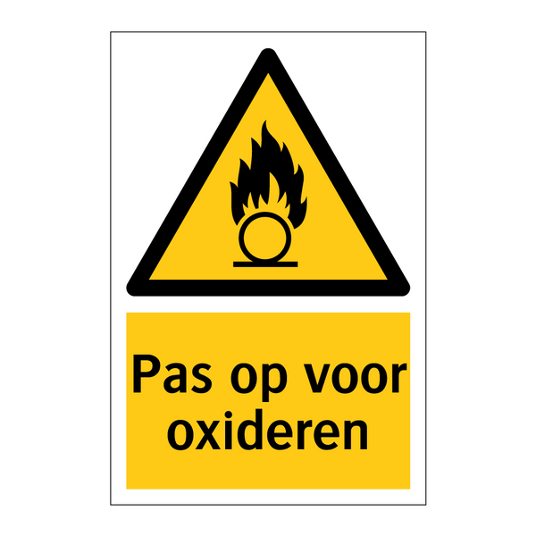 Pas op voor oxideren