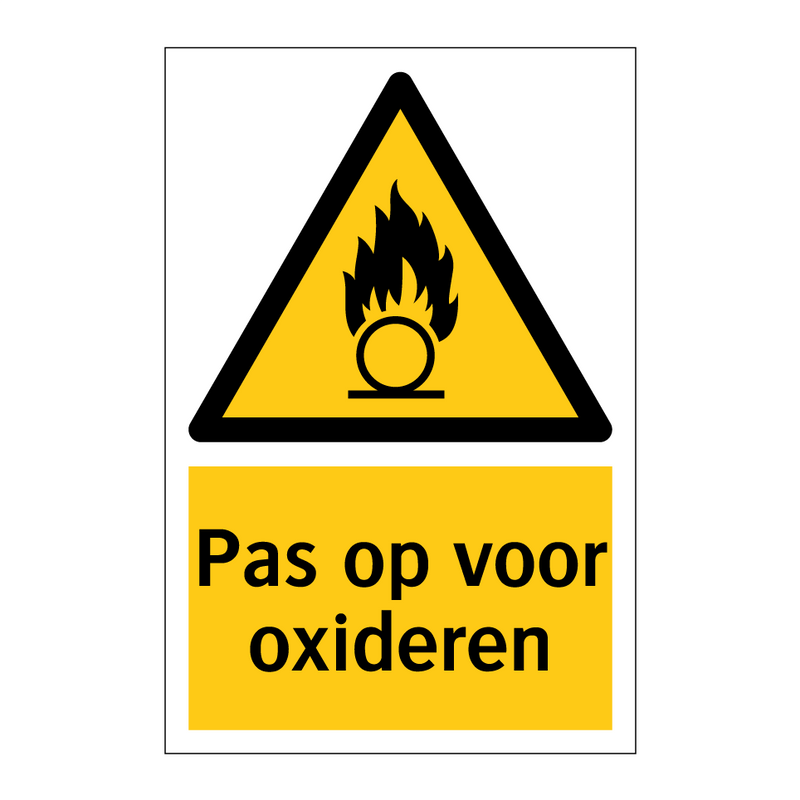 Pas op voor oxideren