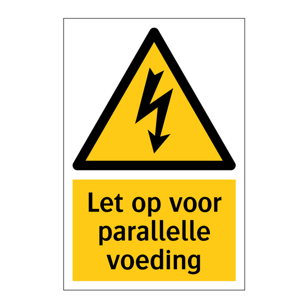 Let op voor parallelle voeding