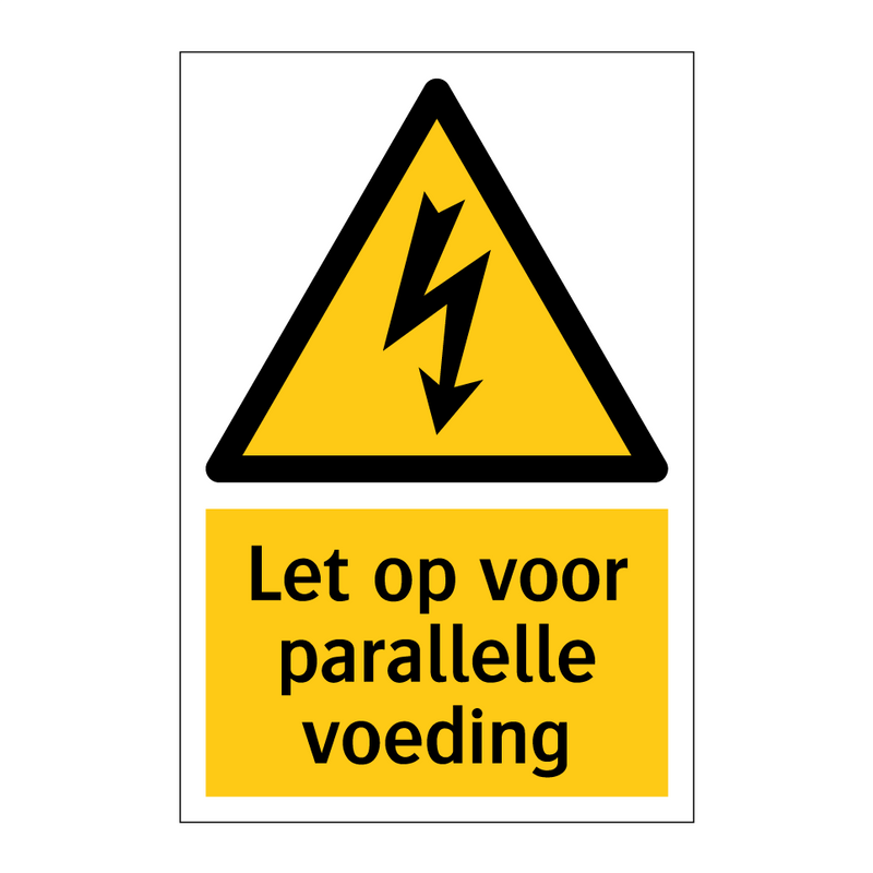 Let op voor parallelle voeding